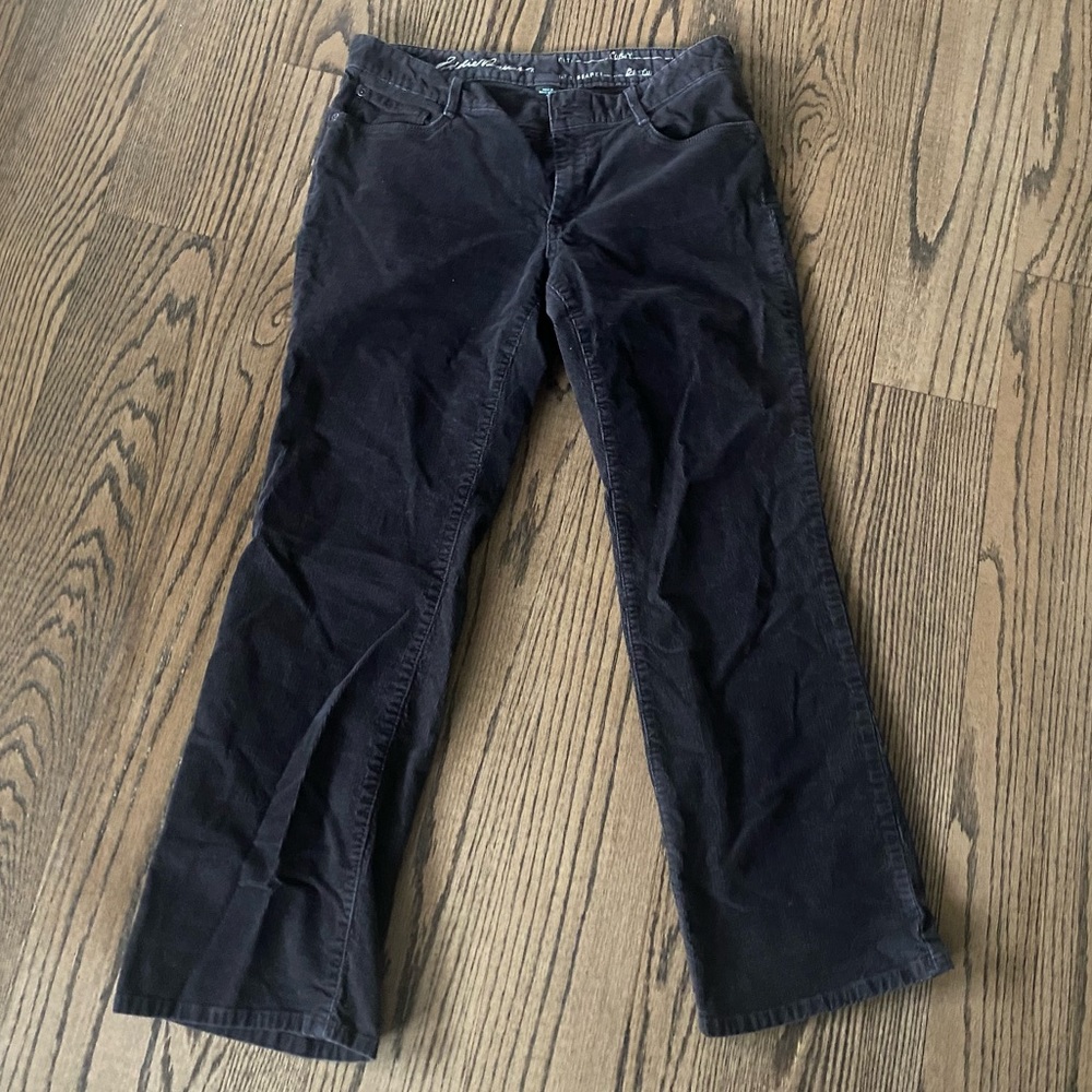 Women’s Eddie Bauer Brown Corduroy Hiking Pants, Size 8 Petite